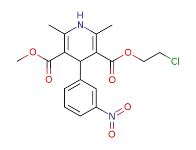 2,6-dimethyl-4-(3-nitrophenyl)-1,4-dihydropyridine-3,5-dicarboxylic acid 3-(2-chloroethyl)ester-5-methyl ester