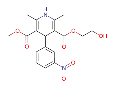 2-hydroxyethyl methyl 1,4-dihydro-2,6-dimethyl-4-(3-nitrophenyl)-3,5-pyridinedicarboxylate