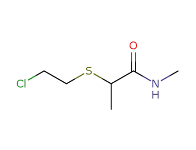 2-[(2-chloroethyl)thio]-N-methylpropionamide